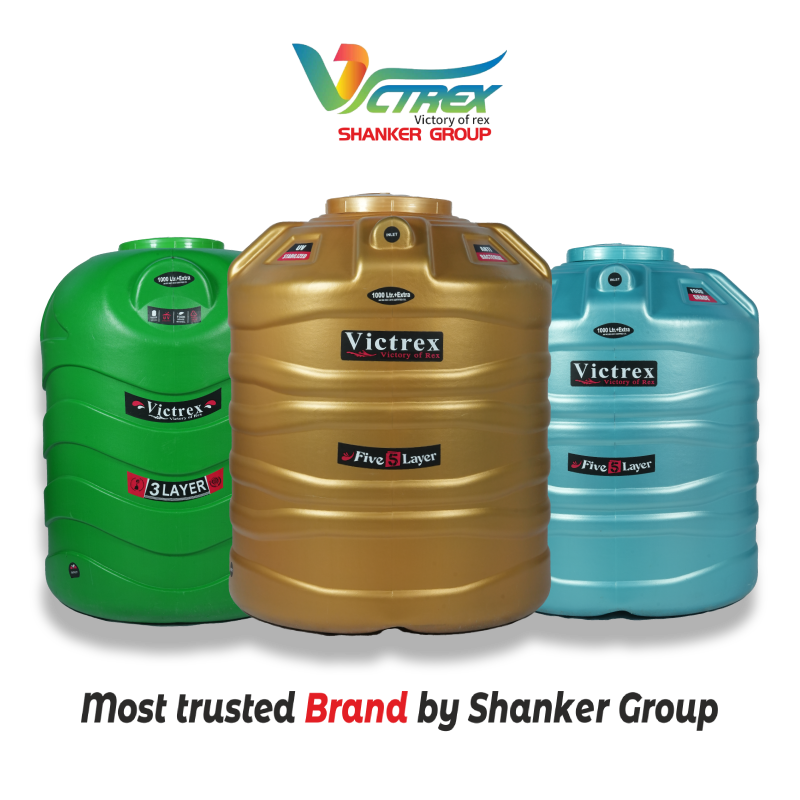Blow moulding water storage tank